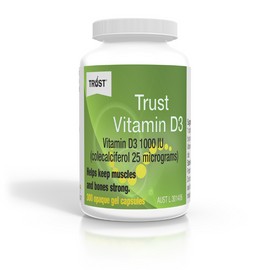 Trust Vit D3 1000iu 300 Capsules (Same as Ostelin)