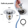 Tohrugue Universal Leak Plug Water Head Sink Pop Up with