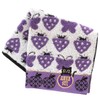 ANNA SUI 109482-0012-02 Towel Handkerchief, Fruit (Purple)