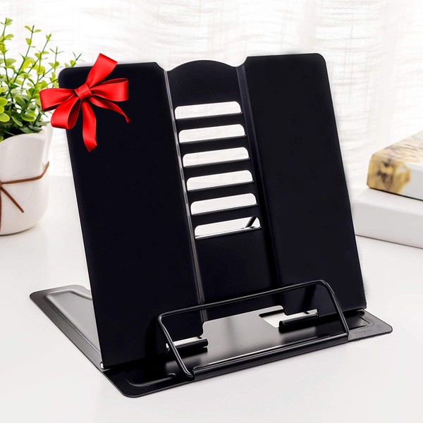 MSDADA 1PC Desk Book Stand Metal Reading Rest Book Holder