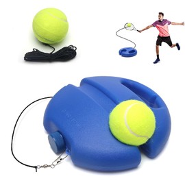 Tennis Trainer, Tennis Trainer Rebound Ball, Tennis Ball Machine, Tennis Balls Tennis Trainer Balls with String, Anti-Tangle String Tennis Practice Equipment, Players, Beginners