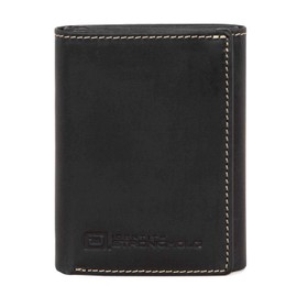 ID Stronghold RFID Blocking Trifold Wallet for Men - Rugged Genuine Leather