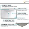 Undermount Bathroom Sink 18.7"X11.9" Inch White Rectangular Porcelain Ceramic Vanity