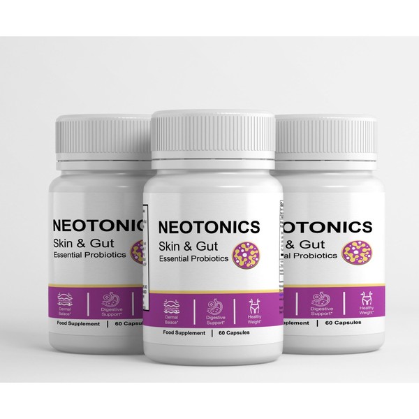 Neotonics - Neotonics Skin & Gut Probiotics 180 Capsules Food Supplement - Dido Extreme Supplements