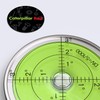 Magnetic Metal Large Spirit Bubble Level 60mm Diameter, (2 23/64