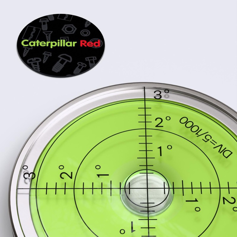 Magnetic Metal Large Spirit Bubble Level 60mm Diameter, (2 23/64