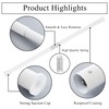 RYB HOME 1" Indoor Outdoor Tension Curtain Rod, 80-120" Rustproof