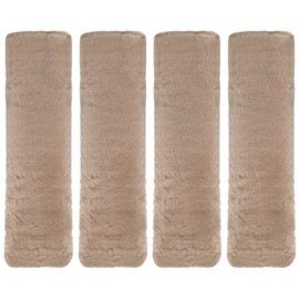 sourcing map 4pcs Car Seat Belt Pad Soft Fiber Seatbelt Shoulder Strap Covers Comfortable Driving Cushion Universal Car Accessories for Car, Taupe