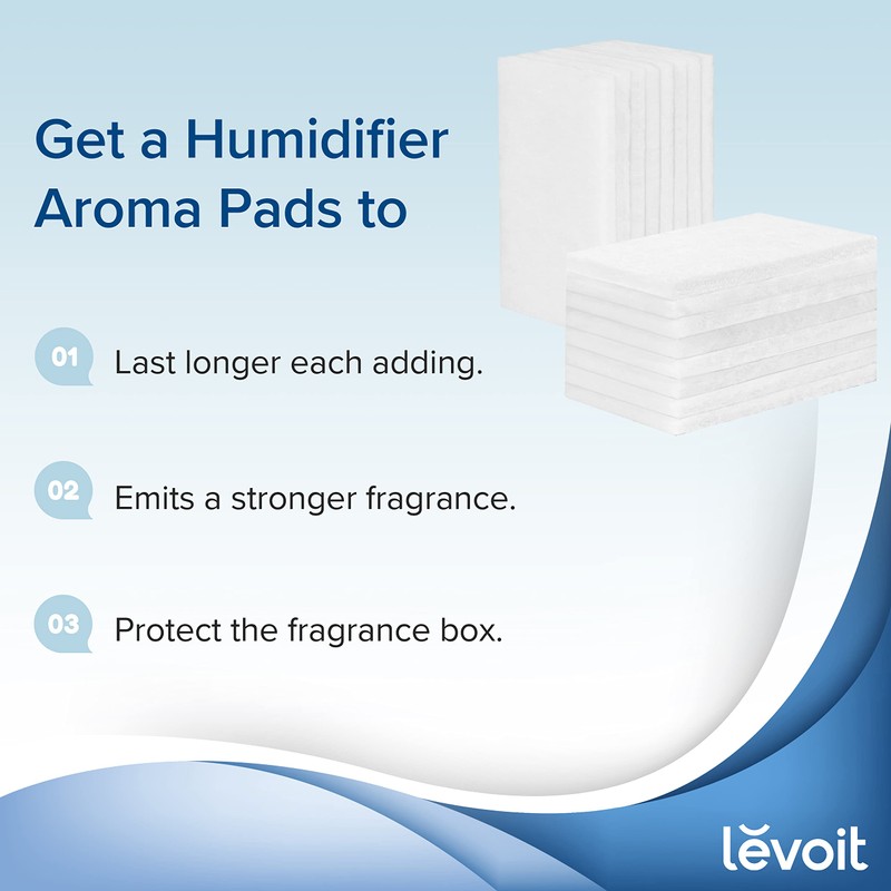 LEVOIT Aroma Pads 16 Pack, Humidifier Replacement Filters, Compatible with