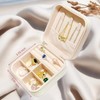 JFKJKQH Small Jewelry Box,Travel Jewelry Organizer Case with Stylish Braided