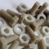 50 x Fibreglass Reinforced Super Nylon Hex Head Bolts M8