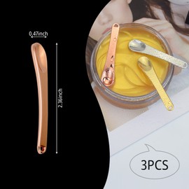 1-Pack Mask Applicator Cosmetic Scraper Cream Scoop Applicator For Facial Makeup, Cream Scoop Beauty Spatula (rose gold)