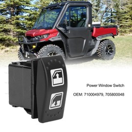 Driver Side Window Regulator Switch for Can Am Defender HD8 HD10 Max HD8 Max HD10, 710004979 705800048 Main Window Regulator Switch, Convenient Operation