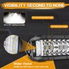 8 Inch LED Light Bar, Niking Auto 2Pcs 204W Side