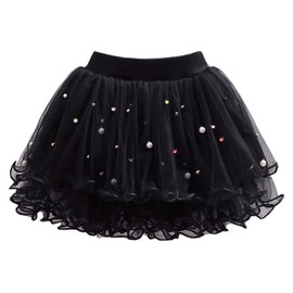 Urtrend Little Girl's Tutu Skirt Baby Toddler Kids Summer Casual Dresses(90,Black)