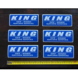 Unbranded 6 KING OFFROAD RACING SHOCKS Decals Stickers overland adventure trail camping rv