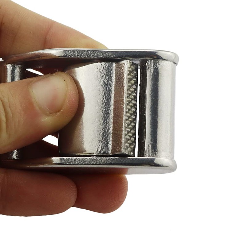 38mm 2 Pack Heavy-Duty 316 Stainless Steel Lock Slider Buckles