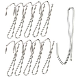 TA-VIGOR 30Pcs Pinch Pleat Curtain Hooks, Metal Pins-On Drapery Prong Hooks for Window Curtain, Door Curtain and Shower Curtain
