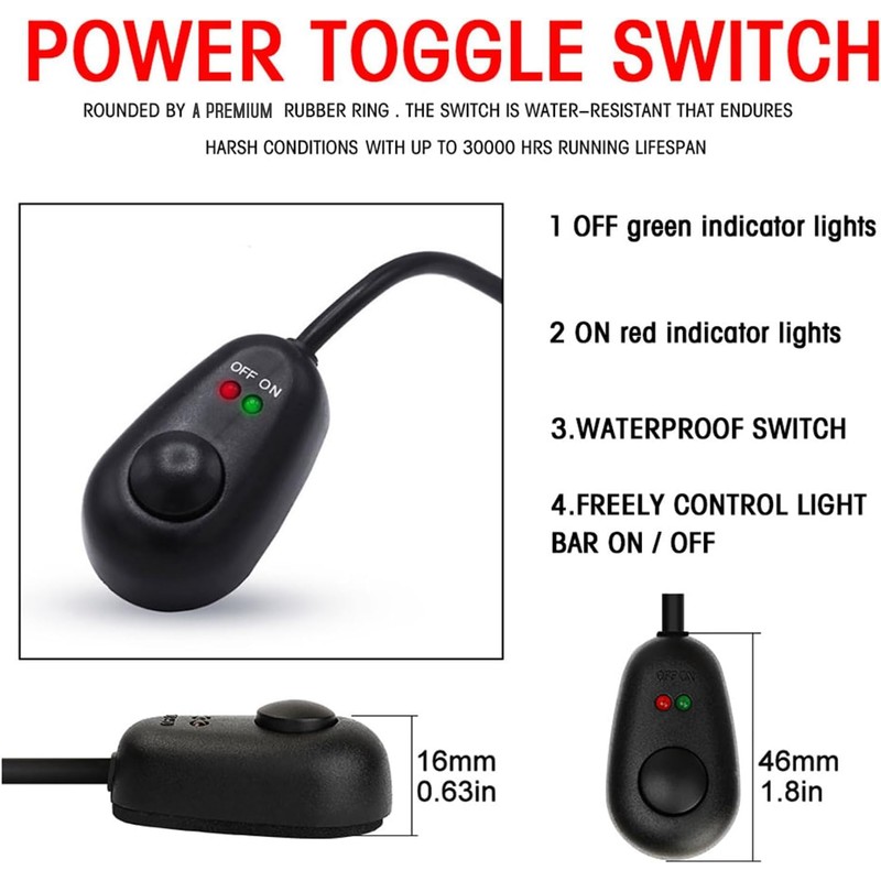 Car Power Switch Wiring Harness Kit for LED Light Bar