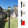 Awleynz 16 Inch Steel Lamp Post Cross Bar Ladder Rest
