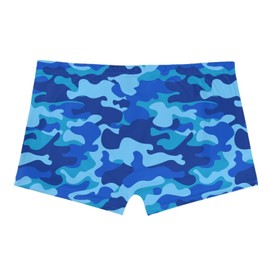 ZWPINITUP - Pantalones cortos de yoga para mujer con levantamiento de glúteos, pantalones cortos de entrenamiento de cintura alta, Camuflado azul, L