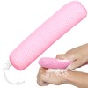 Bath Brush Head with Sponge,Back Scrubber Bath Mesh Bath Body
