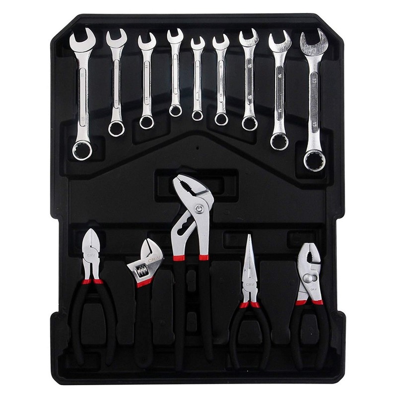 799pcs Aluminum Trolley Case Tool Set Silver - General Household