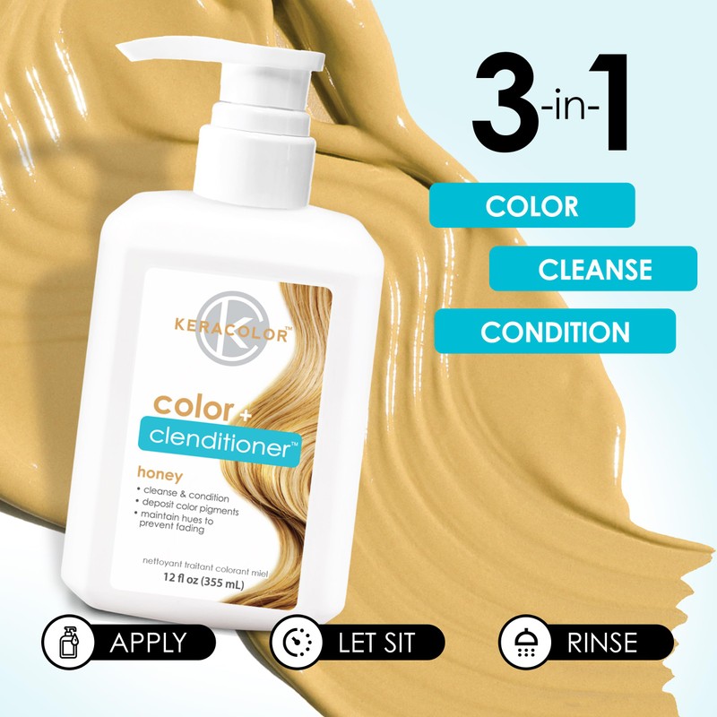 Keracolor Clenditioner HONEY Hair Dye - Semi Permanent Hair Color
