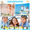 Motionchic 36 Pcs Cruise Ships Rubber Ducks Bulk with Sunglasses