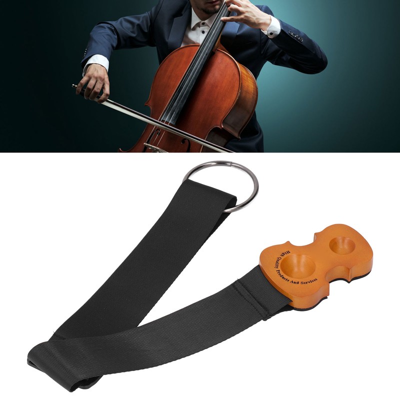 Cello Antiskid Device Maple Canvas Strap Thickened Sponge Metal Ring