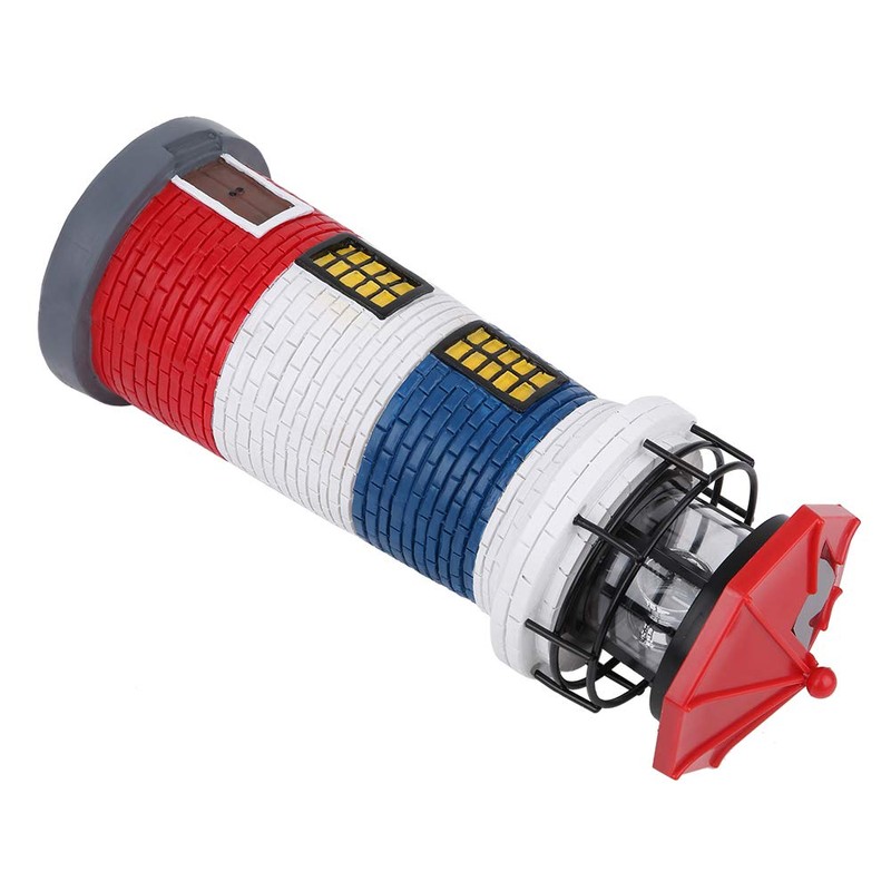 Solar Lighthouse, Easy to Install Rotating Lighthouse Light, Craft Ornament