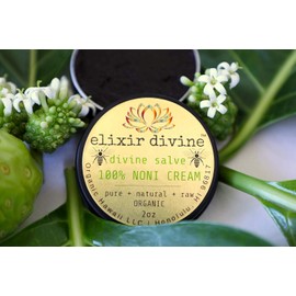 Elixir Divine Organic Noni Fruit Cream [Divine Salve] Organic Hawaii 100% RAW 2oz ElixirDivine