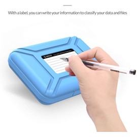 ORICO 3.5 Inch Hard Drive Case Stackable and Memo HDD Protective Case for 3.5 Inch Hard Drive Blue