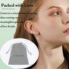 sawyofu Gold Stud Hoop Earrings Sets For Women 4 Pairs