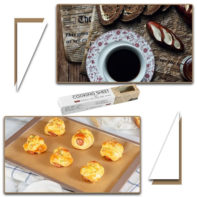 Baking Parchment Paper Roll Non Stick Baking Paper Newspaper Printing