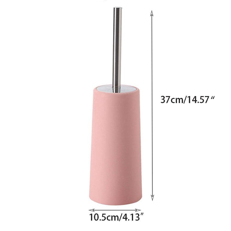 Toilet Brush with Holder, Free Standing Toilet Brushes, Closed Hideaway