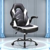 HOMEFLA Computer Gaming Desk Chair Ergonomic Lumbar Support with Flip-up