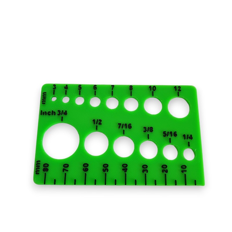 Bolt Diameter measuring tool handy credit card size