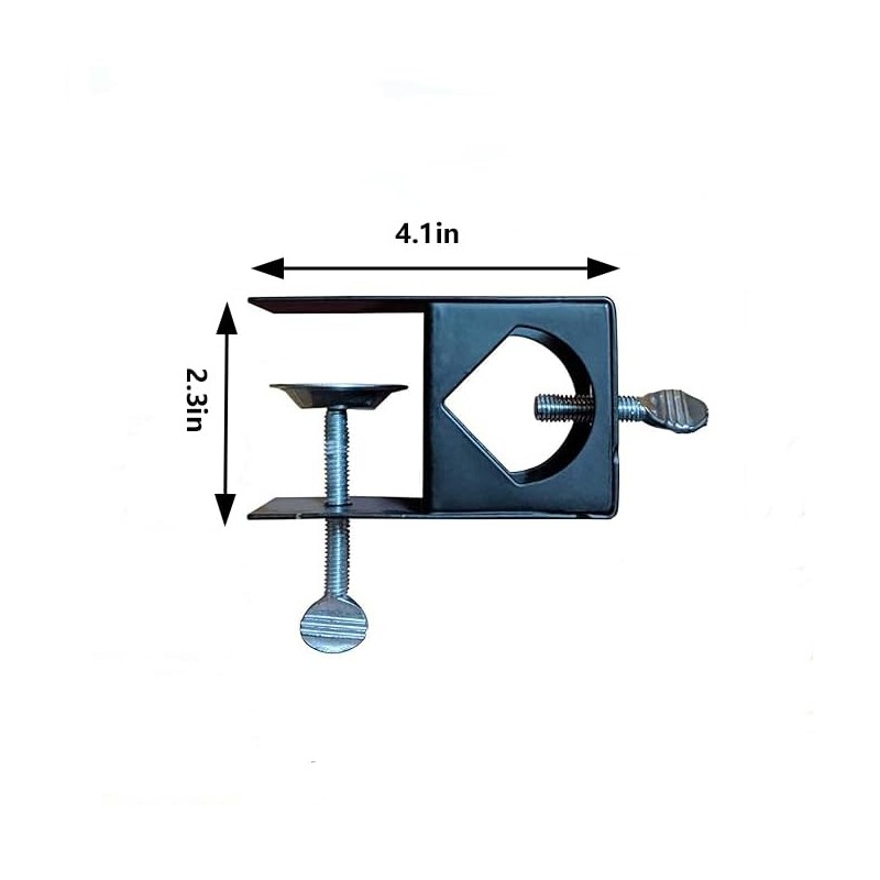 Universal Pole Holder Deck Mount Clamp - Compatible with Tiki