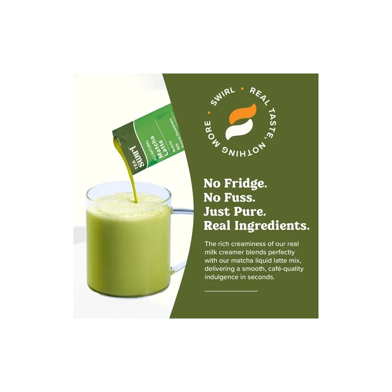 Swirl Matcha Latte Mezcla De Leche Con Té Verde 38