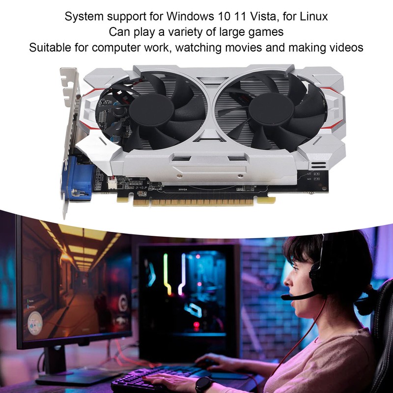 Gaming Graphics Card GTX650TI 2GB DDR5 128BIT High Efficiency Silent