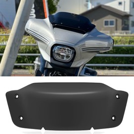 for CVO Road Glide FltRXES 2023 2024 Motorcycle Accessories 5" Wave Windshield Windproof Sliced Wave Black Touring Windscreen Fairing 2023 2024 Street Glide FLHX Windscreen（Black）