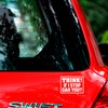 Think If I Stop Can You Warning Decal Bumper Sticker
