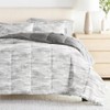 LINENS & HUTCH Bedding Bundle, Patterned Microfiber Comforter Set and