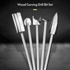 5 Pcs Wood Carving Engraving Drill Bit Set HSS Engraving