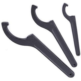 MACHSWON 1PCS Adjustment Round Nut Hook Wrench Universal Multi-Function Spanner Square Hook Wrench Chuck Rear Shock Bike Motorcycle Spanner Tool 22-26mm