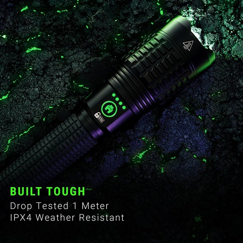 LitezAll 27878 Kodiak Kong 18,000 Lumen Rechargeable Tactical Flashlight