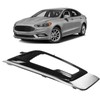 Front Fog Light Grille Cover Scratch Resistant Chrome Fog Lamp