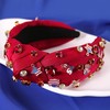 Gmmidea 4th of July American Flag Headband for Women Red