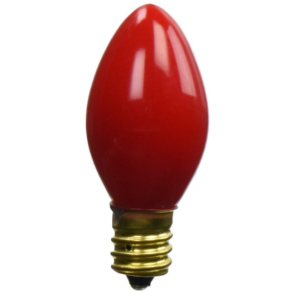 NOMA/INLITEN-IMPORT 1074R-88 Ceramic Candle Bulb, Red, 4-Pack